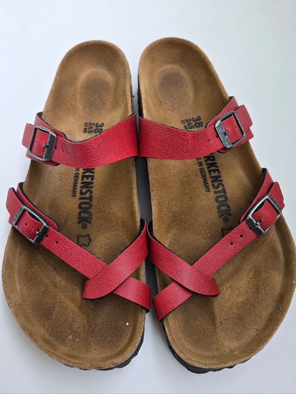 Birkenstock MAYARI RED SANDALS 38